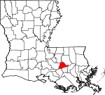 Ascension Parish Map