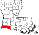 Cameron Parish Map