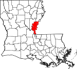 Concordia Parish Map