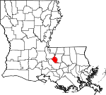 West Baton Rouge Parish Map