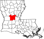 Rapides Parish Map