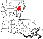 Franklin Parish Map