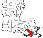 Lafourche Parish Map