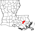 St. John the Baptist Parish Map