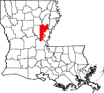 Catahoula Parish Map