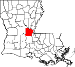 Avoyelles Parish Map