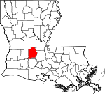 Evangeline Parish Map