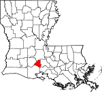 Lafayette Parish Map